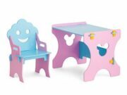 Комплект столик со стульчиком «Гном», розово-голубой