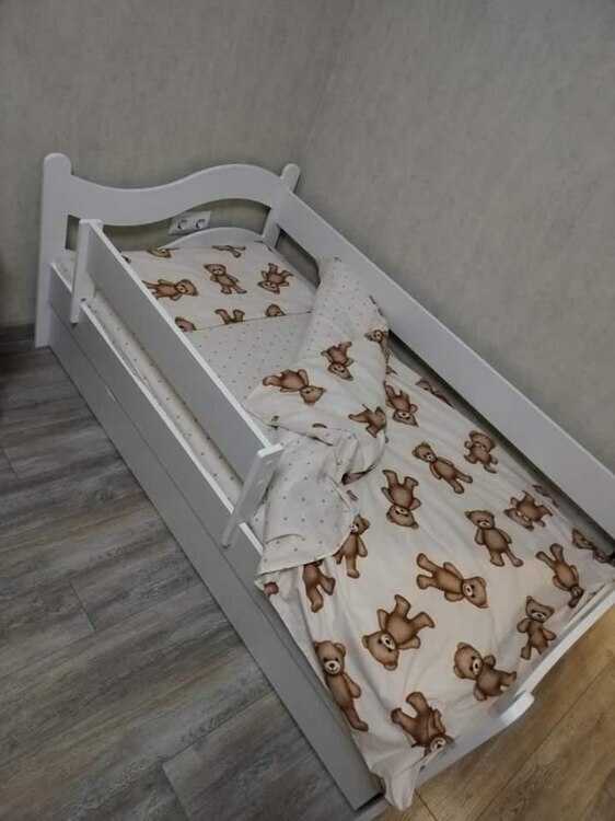 Кровать подростковая с бортиком «Волна»