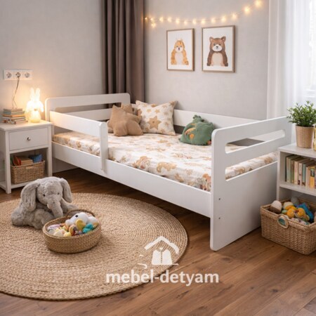 Кровать "Мода 80*160" без ящика с матрасом киндер4